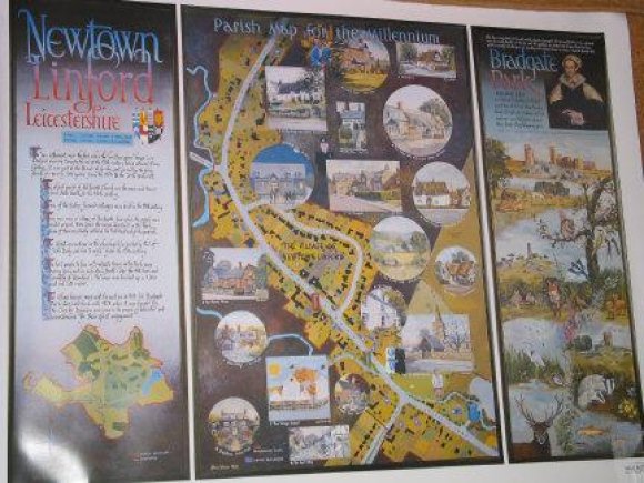2000 Millenium map - a copy was given to every resident. The original is in the Church