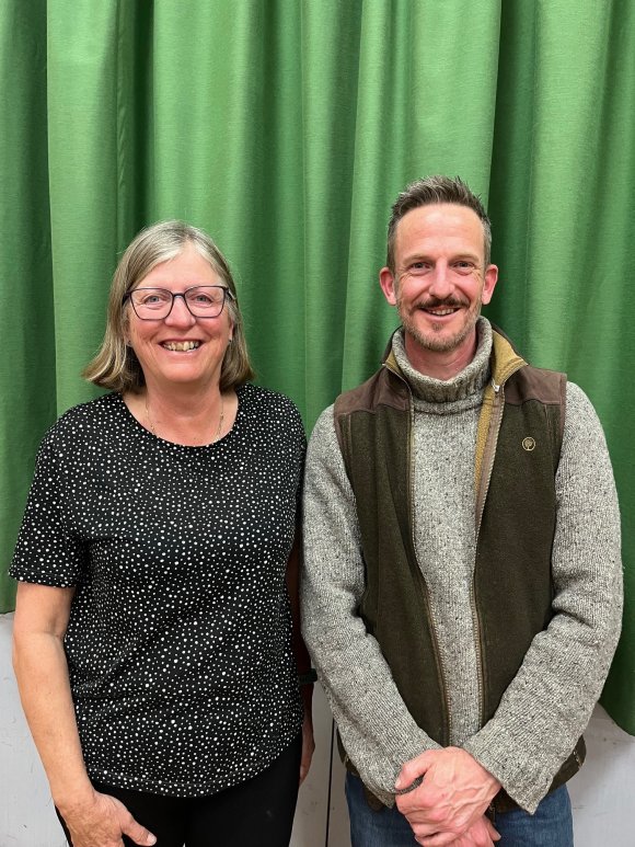 Nick Bailey with our Vice Chair Sue Pritchard (photo T Pickles)